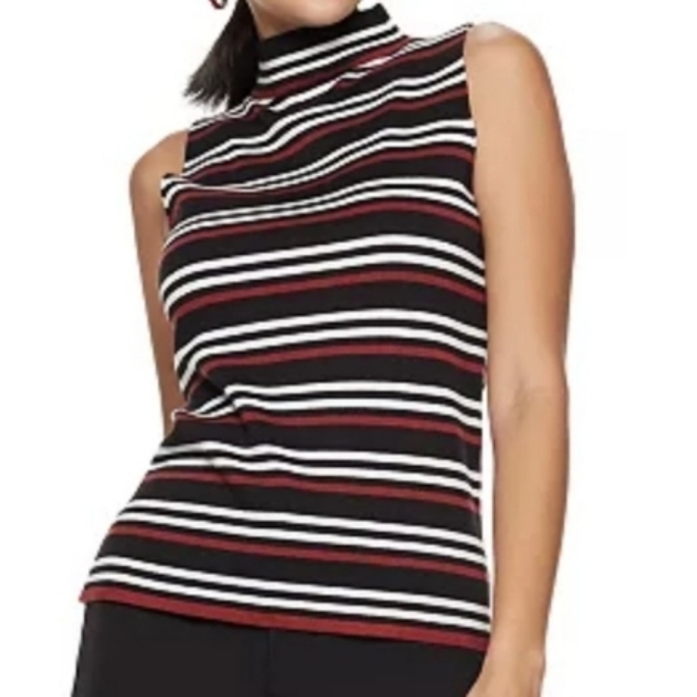 Nine West Sweater Vest Plus Size XXL Striped New